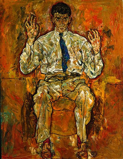 Portrait of Albert Paris von Gütersloh by Egon Schiele